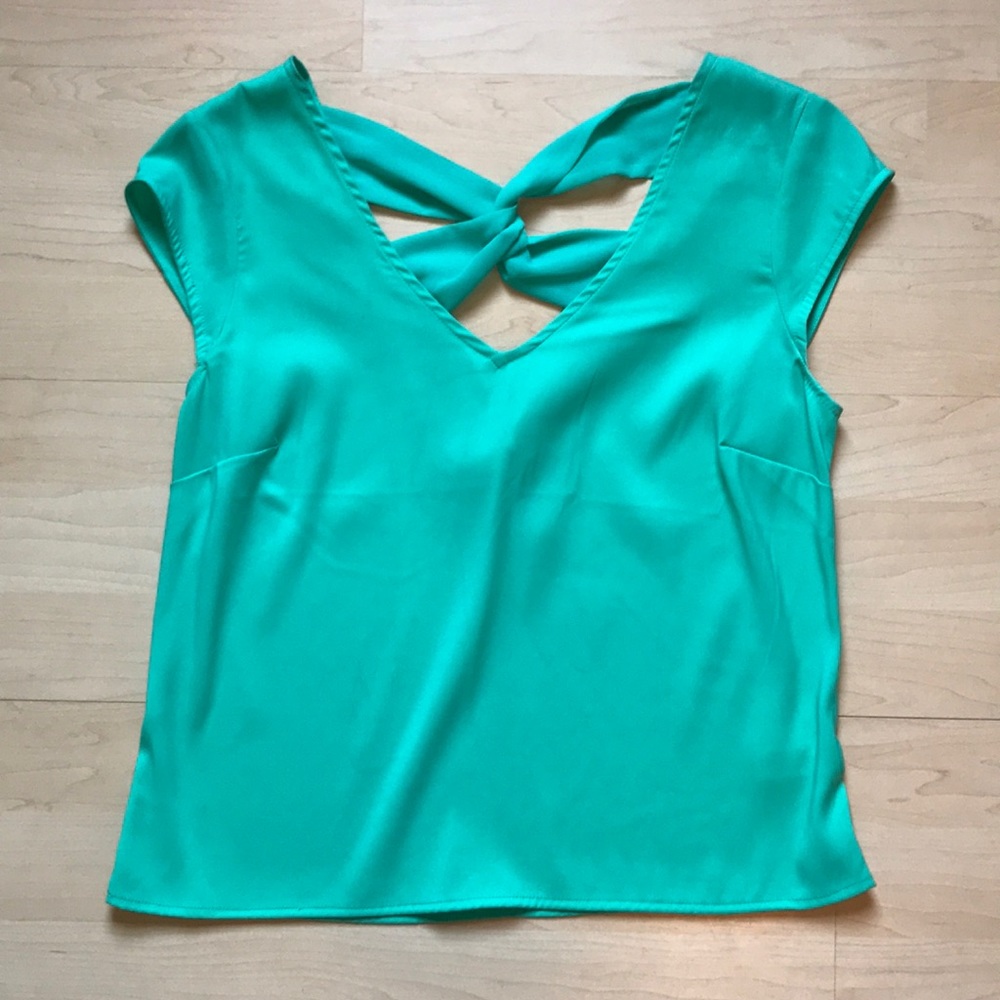 NWOT Express aqua shirt